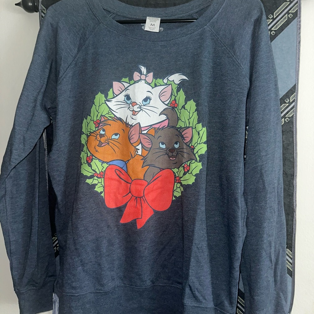 Disney Aristocats Cat Sweatshirt - Navy medium